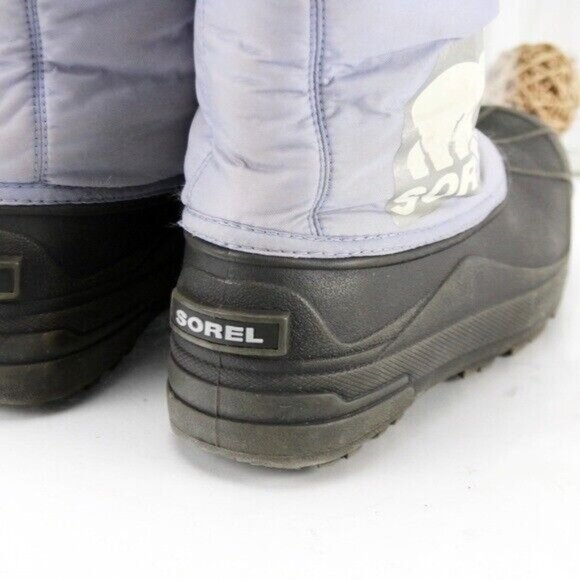 Sorel Girl's Snow Commander Boot Size 8 Waterproof Winter Purple Pull On Winter - Picture 4 of 11
